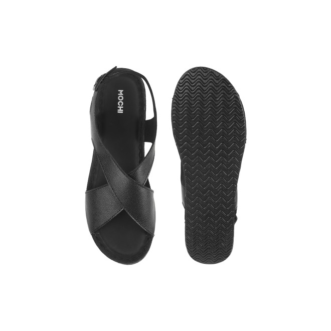 Mochi Women Black Casual Sandals (SKU: 44-207-11-36)