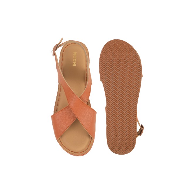 Mochi Women Tan Casual Sandals (SKU: 44-207-23-36)