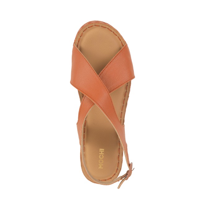 Mochi Women Tan Casual Sandals (SKU: 44-207-23-36)