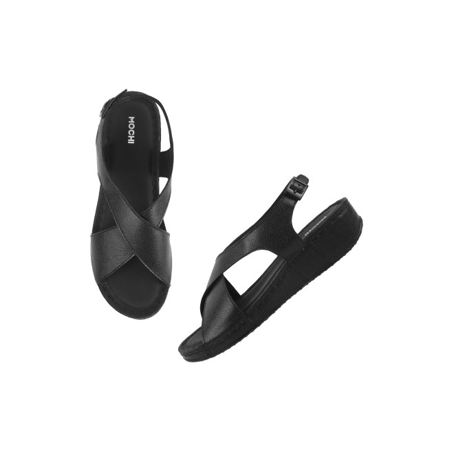 Mochi Women Black Casual Sandals (SKU: 44-207-11-36)