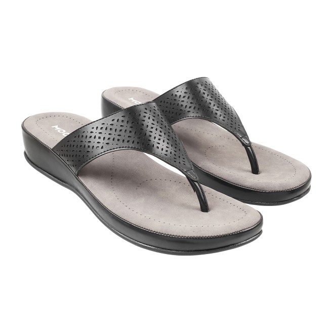 Mochi Women Black Casual Slippers (SKU: 44-20L-11-42)