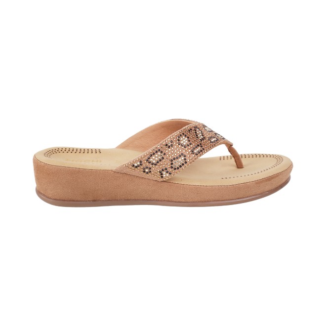 Mochi Women Gold Casual Sandals (SKU: 44-22-15-36)