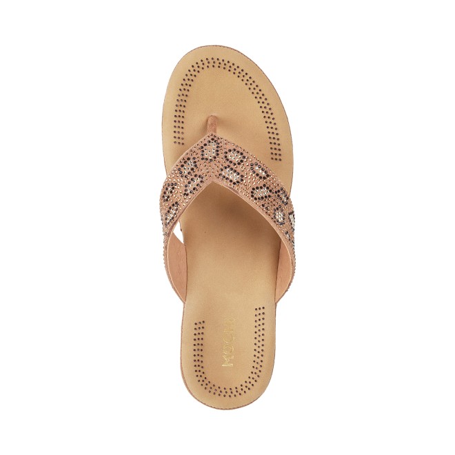 Mochi Women Gold Casual Sandals (SKU: 44-22-15-36)