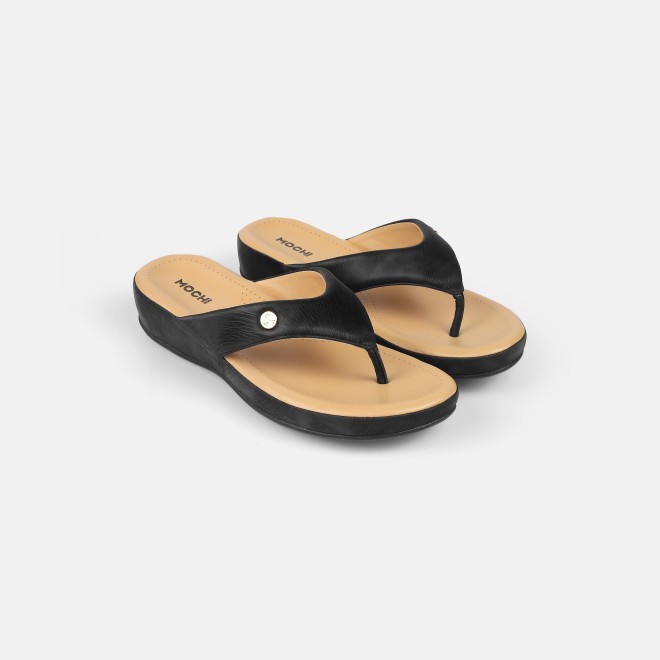Mochi Women Black Casual Slippers (SKU: 44-228-11-42)