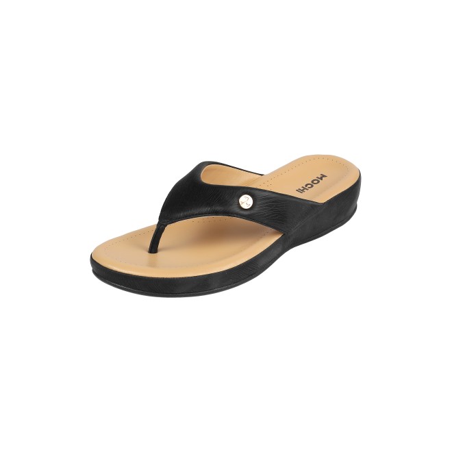 Mochi Women Black Casual Slippers (SKU: 44-228-11-42)