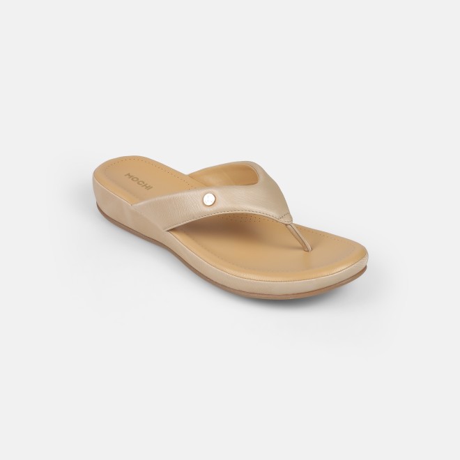 Mochi Women Beige Casual Slippers (SKU: 44-228-20-42)