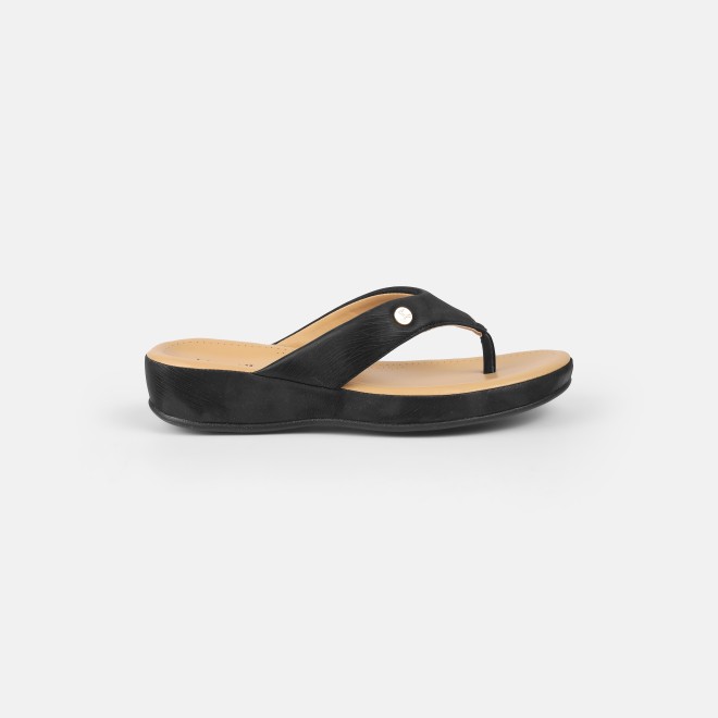 Mochi Women Black Casual Slippers (SKU: 44-228-11-42)