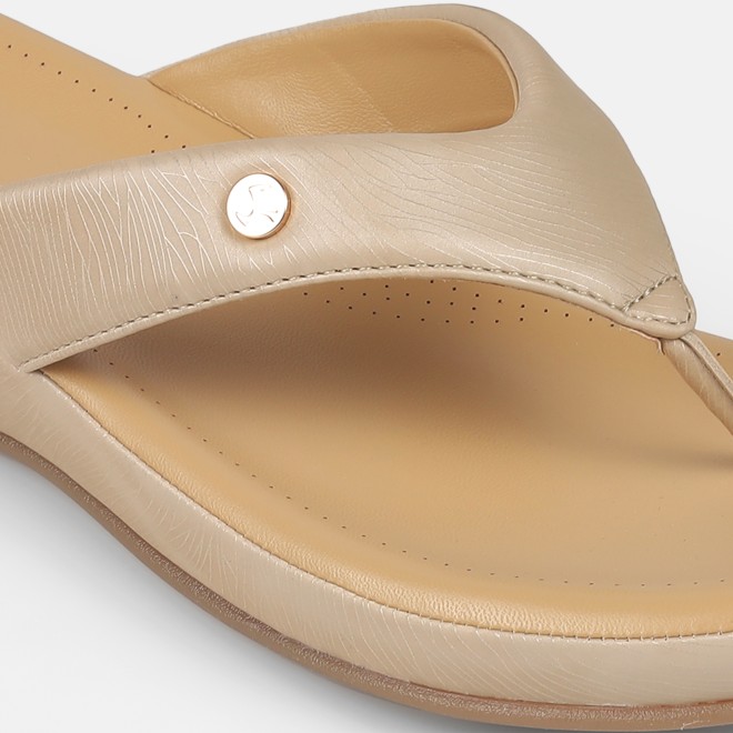 Mochi Women Beige Casual Slippers (SKU: 44-228-20-42)