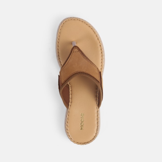 Mochi Women Beige Casual Slippers (SKU: 44-254L-20-42)