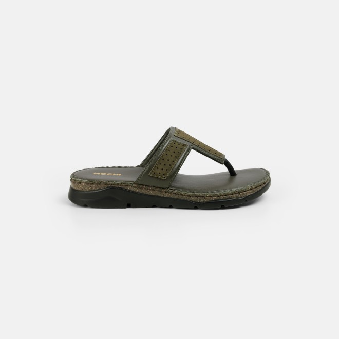 Mochi Women Olive Casual Slippers (SKU: 44-255-49-36)