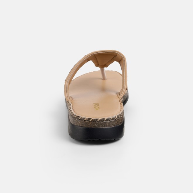 Mochi Women Beige Casual Slippers (SKU: 44-255-20-36)