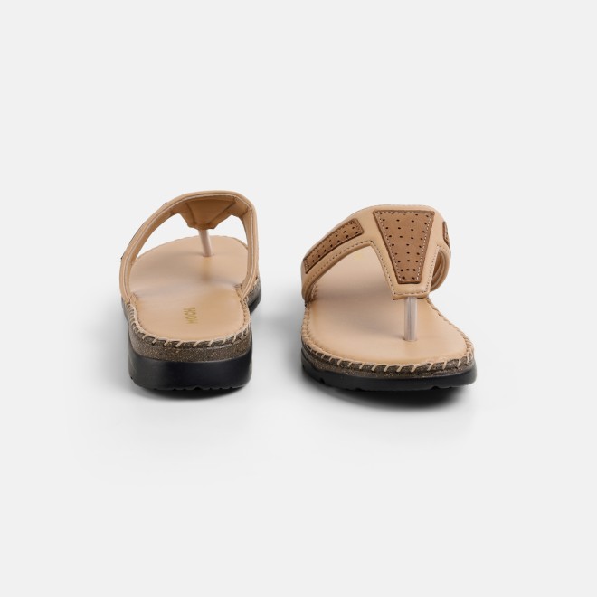 Mochi Women Beige Casual Slippers (SKU: 44-255-20-36)