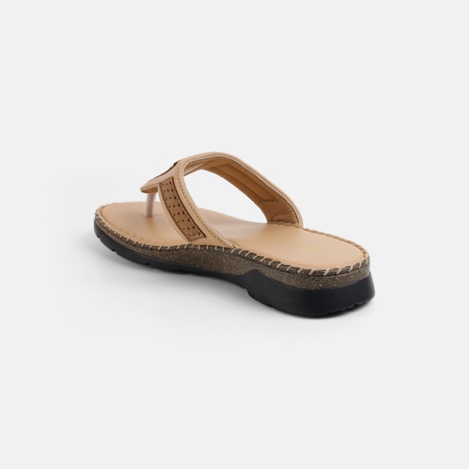 Mochi Women Beige Casual Slippers (SKU: 44-255-20-36)