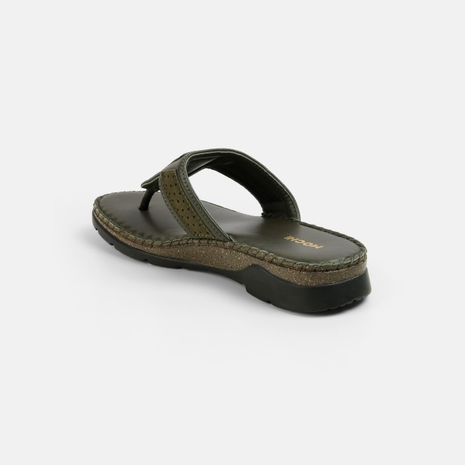 Mochi Women Olive Casual Slippers (SKU: 44-255-49-36)