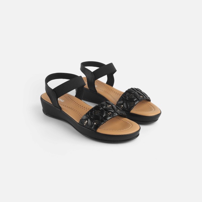 Mochi Women Black Casual Sandals (SKU: 44-257-11-36)