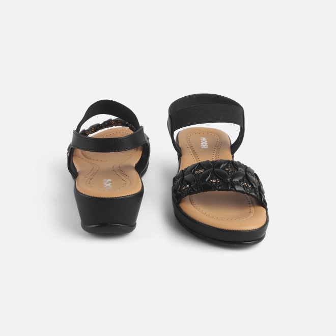 Mochi Women Black Casual Sandals (SKU: 44-257-11-36)