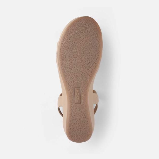 Mochi Women Beige Casual Sandals (SKU: 44-257-20-36)