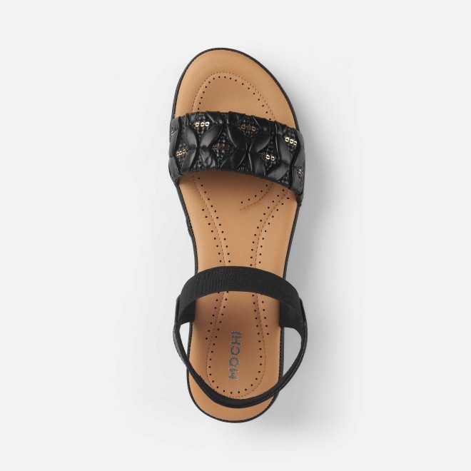 Mochi Women Black Casual Sandals (SKU: 44-257-11-36)