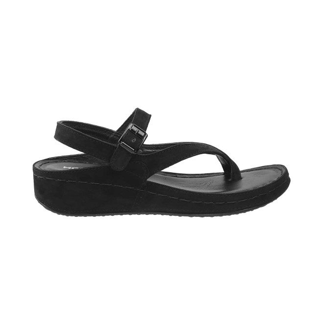 Mochi Women Black Casual Sandals (SKU: 44-3014-11-36)