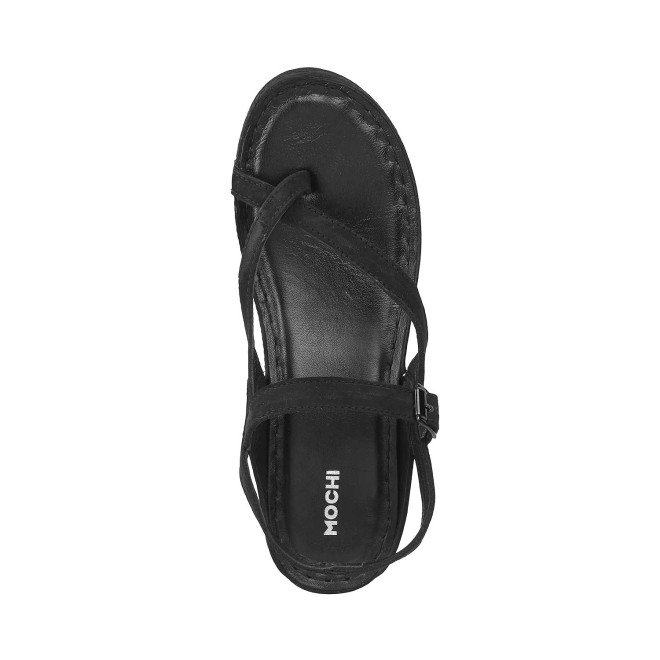 Mochi Women Black Casual Sandals (SKU: 44-3014-11-36)