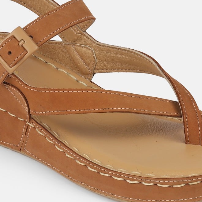 Mochi Women Beige Casual Sandals (SKU: 44-3014-20-36)