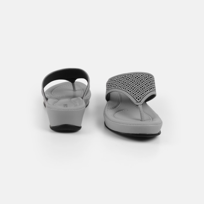 Mochi Women Grey Casual Slippers (SKU: 44-303-14-36)
