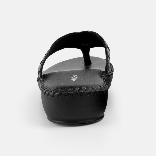 Mochi Women Black Casual Slippers (SKU: 44-318-11-37)