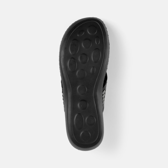Mochi Women Black Casual Slippers (SKU: 44-318-11-37)