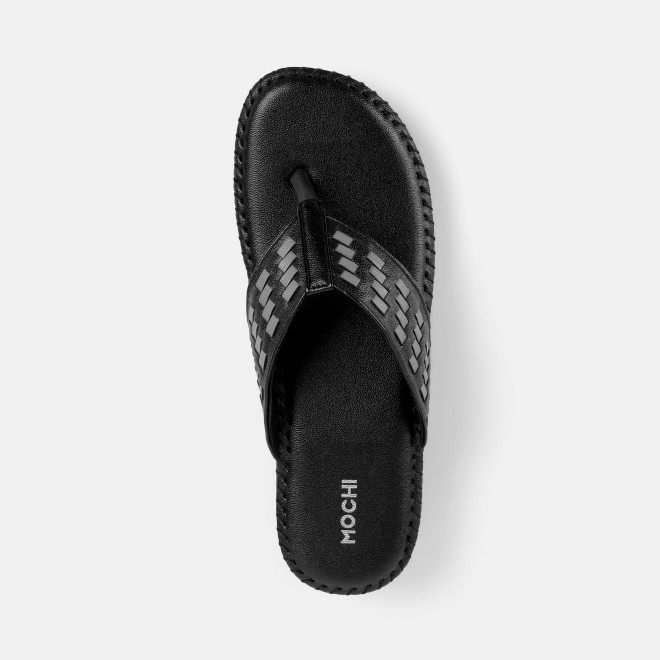 Mochi Women Black Casual Slippers (SKU: 44-318-11-37)