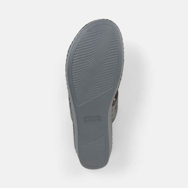 Mochi Women Grey Casual Slip Ons (SKU: 44-327-14-36)