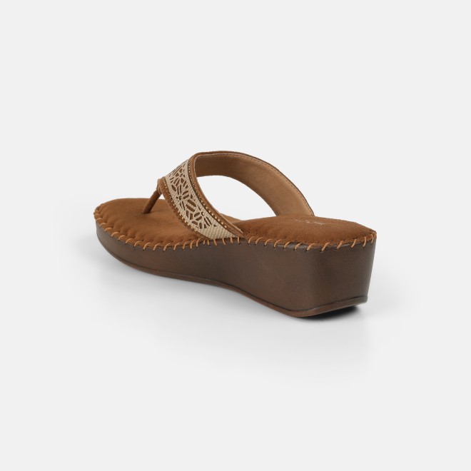 Mochi Women Tan Casual Slip Ons (SKU: 44-327-23-36)