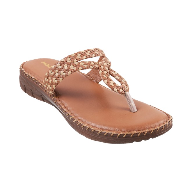 Mochi Women Rust Casual Slippers (SKU: 44-38-91-36)