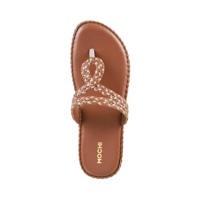 Mochi Women Rust Casual Slippers (SKU: 44-38-91-36)