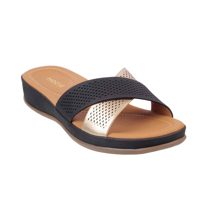 Mochi Women Black Casual Slippers (SKU: 44-3882-11-36)