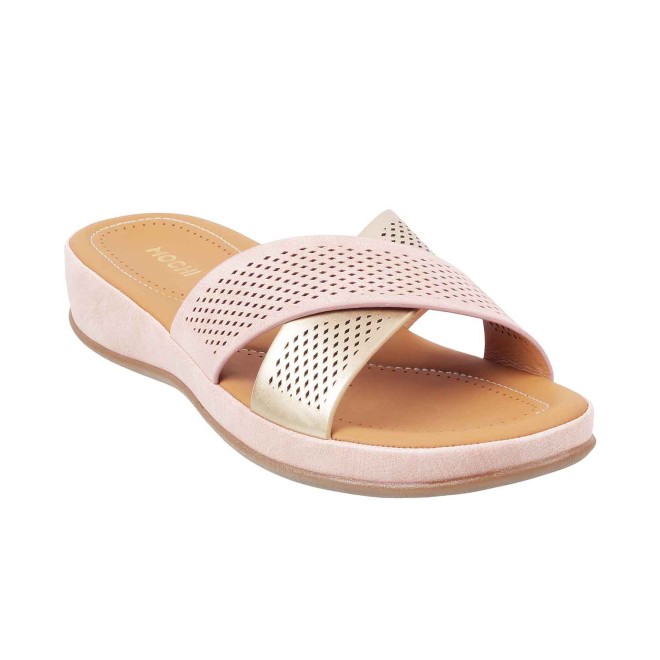 Mochi Women Peach Casual Slippers (SKU: 44-3882-80-36)