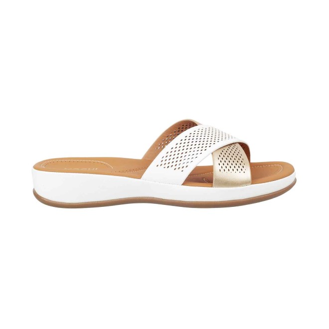Mochi Women White Casual Slippers (SKU: 44-3882-16-36)