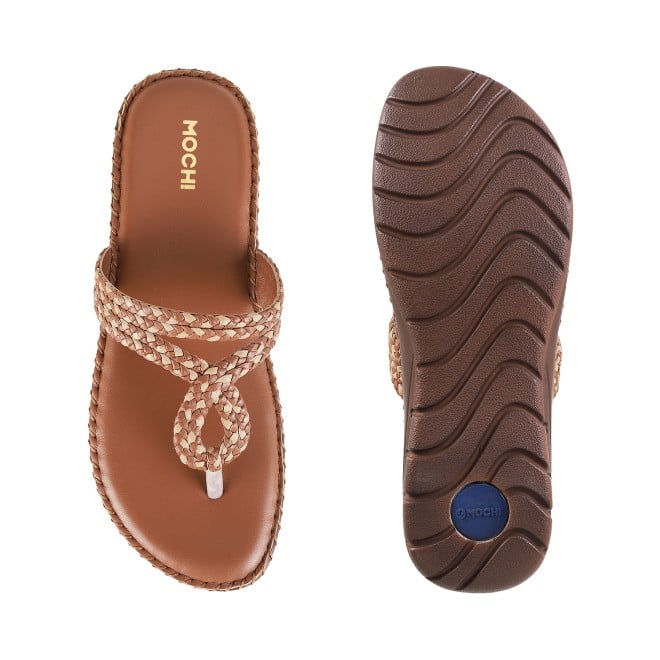 Mochi Women Rust Casual Slippers (SKU: 44-38L-91-42)
