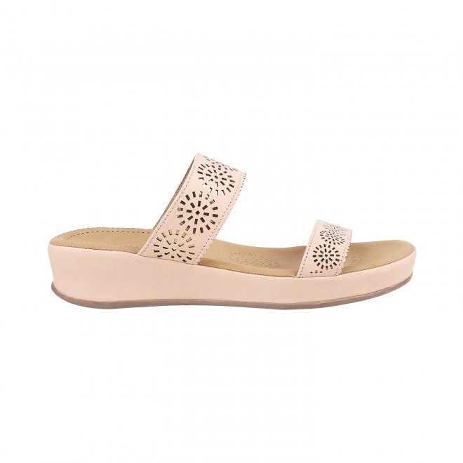 Mochi Women Beige Casual Slippers (SKU: 44-4012-20-36)