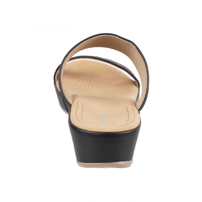 Mochi Women Black Casual Slippers (SKU: 44-4012-11-37)