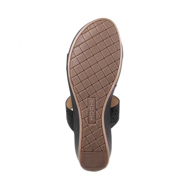 Mochi Women Black Casual Slippers (SKU: 44-4012-11-37)