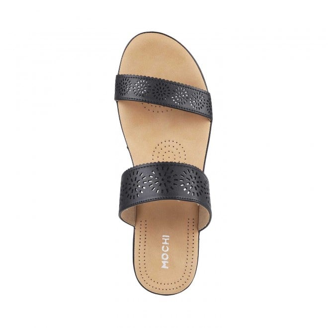 Mochi Women Black Casual Slippers (SKU: 44-4012-11-37)