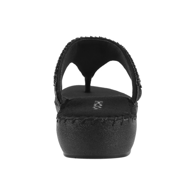 Mochi Women Black Casual Slippers (SKU: 44-419-11-36)