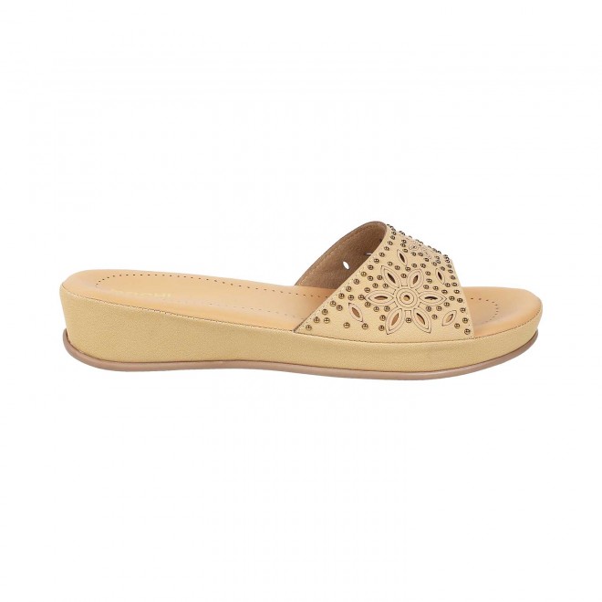 Mochi Women Beige Casual Sandals (SKU: 44-58-20-36)