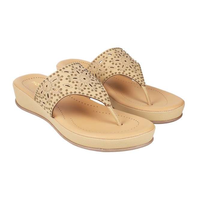 Women Beige Casual Sandals