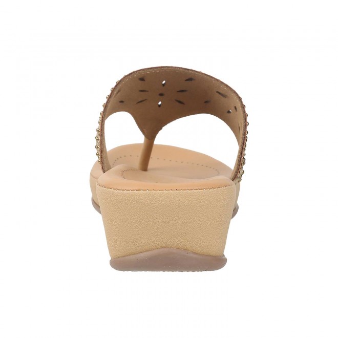 Mochi Women Beige Casual Sandals (SKU: 44-59-20-36)