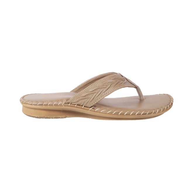 Mochi Women Beige Casual Slippers (SKU: 44-73-20-36)