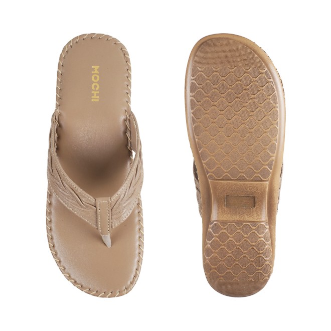Mochi Women Beige Casual Comfort (SKU: 44-73L-20-42)