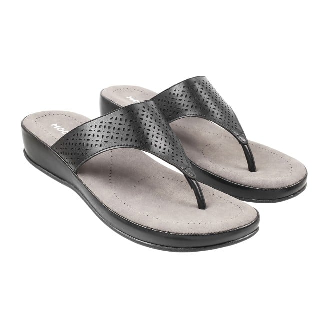 Mochi Women Black Casual Slippers (SKU: 44-800020-11-36)