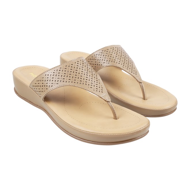 Mochi Women Beige Casual Slippers (SKU: 44-800020-20-36)