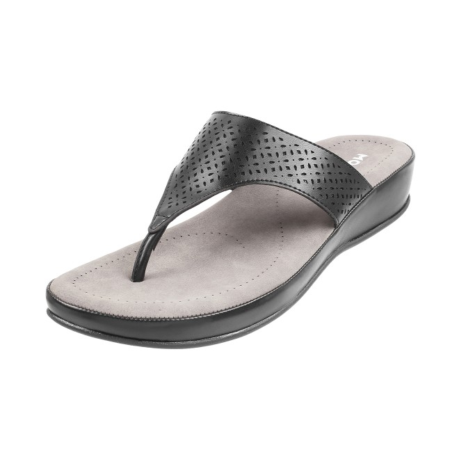 Mochi Women Black Casual Slippers (SKU: 44-800020-11-36)